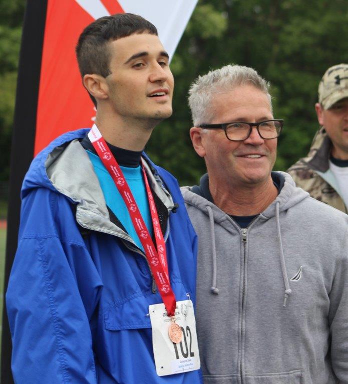 Man and father at special olympics